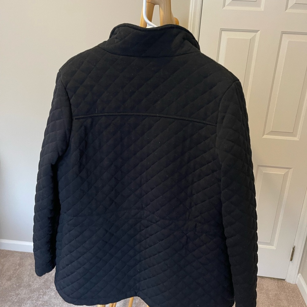 Black Quilted Jacket - image 2